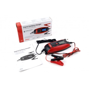 Prostownik cyfrowy ładowarka do akumulatora 6V 12V - 2A 4A - DVL DBC AMIO-02088