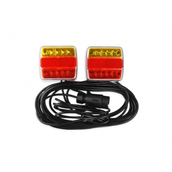 Zestaw świateł LED do przyczepki na magnes 12V AMIO-02141