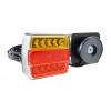 Zestaw świateł LED do przyczepki na magnes 12V AMIO-02141