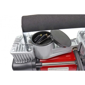 Kompresor samochodowy ACOMP-4 metalowy 12V dwutłokowy AMIO-01136
