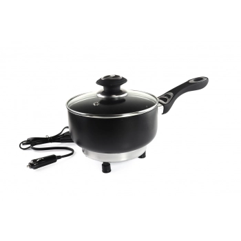 Rondel garnek elektryczny z pokrywką do samochodu 18 cm x 8 cm 150W 12V AMIO-02534