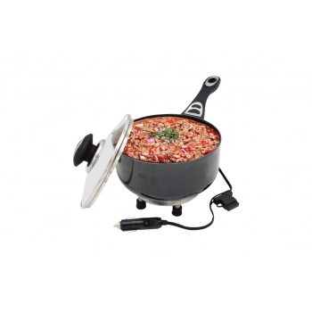 Rondel garnek elektryczny z pokrywką do samochodu 18 cm x 8 cm 150W 12V AMIO-02534