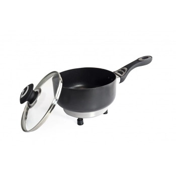 Rondel garnek elektryczny z pokrywką do samochodu 18 cm x 8 cm 250W 24V AMIO-02535