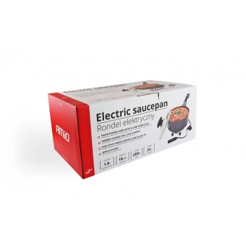 Rondel garnek elektryczny z pokrywką do samochodu 18 cm x 8 cm 250W 24V AMIO-02535