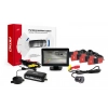 Zestaw czujników parkowania TFT01 4,3" z kamerą HD-307-IR 4 sensory czarne wewnętrzne