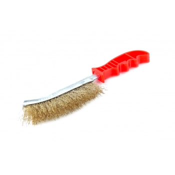 Szczotka druciana mosiężna AMIO-02602