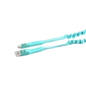 Kabel USB USB-C sprężynujący 1.2 m UC-14 AMIO-02531