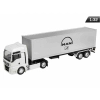 Model 1:32, MAN TGX, ciągnik biały -naczepa srebrna