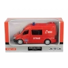 Model 1:32, Mercedes-Benz, Straż, czerwony, posiada sygnały świetlne i głosowe