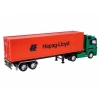 Model 1:32, Mercedes-Benz Actros z kontenerem, ciągnik zielony - naczepa pomarańczowa(C12281MBAZP)