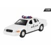 Model 1:34, 1999 FORD Crown Victoria, POLICE, biały (A876FCVPB)