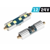 Żarówka VISION Festoon SV8.5 36mm 12/24V 4x 3030 SMD LED, nonpolar, CANBUS, biała, 2 szt.