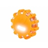Lampa - flara ostrzegawcza 12 LED + 3 LED, mocowana na magnes i hak, zasilanie 3x AAA, pomarańczowa