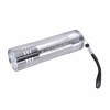 Latarka aluminiowa 9 LED, baterie w zestawie