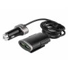 Ładowarka 12/24V 2x USB + 2x USB 5.1A Auto ID, na przewodzie 100cm z klipsem