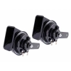 Klakson 12V, 118 dB, dwutonowy, ślimakowy, średnica 85 mm, prosty, homologacja E9, 2 szt.