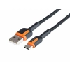 Kabel do ładowania i synchronizacji, w oplocie z mikrofibry, 100 cm, USB > USB-C