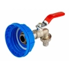 Nakrętka 51 mm z kranem czerwonym 1/2