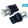 Żarówka VISION W21/5W (T20q) 12V 8x 5050 SMD LED, biała, 2 szt.