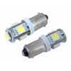 Żarówka VISION T4W BA9s 24V 5x 5050 SMD LED, biała, 2 szt.