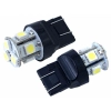 Żarówka VISION W21/5W (T20q) 12V 8x 5050 SMD LED, biała, 2 szt.