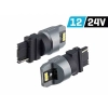 Żarówka VISION P27W (T25) 12/24V 6x 3020 SMD LED, nonpolar, CANBUS, biała, 2 szt.