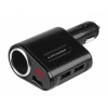 Ładowarka 3x USB, 5A Max z woltomierzem 8-30V i gniazdem EURO max 120W