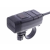 Ładowarka motocyklowa 2x USB 3.4A z woltomierzem