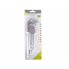 Klucze trzpieniowe otworowe 230 mm do śrub TORX, T10 - T50, 9 szt.