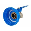 Nakrętka 51 mm z kranem niebieskim 1/2