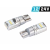 Żarówka VISION W5W (T10) 12/24V 9x 2016 SMD LED, CANBUS, biała, 2 szt.