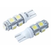 Żarówka VISION W5W (T10) 12V 9x 5050 SMD LED, biała, 2 szt.