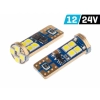 Żarówka VISION W5W (T10) 12/24V 12x 3030 SMD LED, nonpolar, CANBUS, biała, 2 szt.