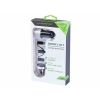 Zestaw podróżny: ładowarka 2x USB 3.1A + kabel 3w1: micro USB / Lightning / USB-C + uchwyt magnetyczny na wlot powietrza