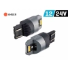 Żarówka VISION WY21/5W (T20q) 12/24V 6x 3020 SMD LED, nonpolar, CANBUS, pomarańczowa, 2 szt.