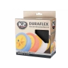 DURAFLEX Gąbka polerska wykończeniowa, gwint M14 czarna, gładka
