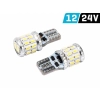 Żarówka VISION W5W (T10) 12/24V 24x 3030 SMD LED, CANBUS, biała, 2 szt.