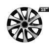 Kołpaki DRIFT EXTRA silver - black 15", 4 szt.