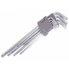 Klucze trzpieniowe otworowe 230 mm do śrub TORX, T10 - T50, 9 szt.