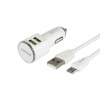 Ładowarka 12/24V 2x USB 3.4A + kabel z wtyczką USB-C