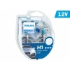 Żarówki PHILIPS H1 12V 55W P14,5s + W5W 12V 5W W21x9,5d WhiteVision ultra
