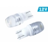 Żarówka VISION W5W (T10) 12V 1x HP LED, wklęsła soczewka, biała, 2 szt.