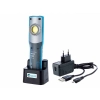 Lampa warsztatowa 10W COB LED 1000 lm + 3W LED UV 395 nm, akumulatorowa, IK08, IP54, z zaczepem i magnesem