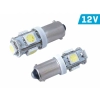 Żarówka VISION T4W BA9s 12V 5x 5050 SMD LED, biała, 2 szt.
