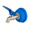Nakrętka 61 mm z kranem niebieskim 1/2"