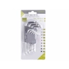 Klucze trzpieniowe 130 mm do śrub TORX, T10-T50, 9 szt.