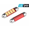 Żarówka VISION Festoon SV8.5 39mm 12/24V 12x 4014 SMD LED, nonpolar, CANBUS, biała, 2 szt.