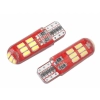 Żarówka VISION W5W (T10) 12V 15x 3014 SMD LED, CANBUS, silikonowa oprawka, biała, 2 szt.