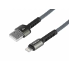 Kabel do ładowania i synchronizacji, w oplocie z mikrofibry, 200 cm, USB > Lightning