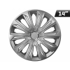Kołpaki STRONG silver lacquered + ring 14", 4 szt.
